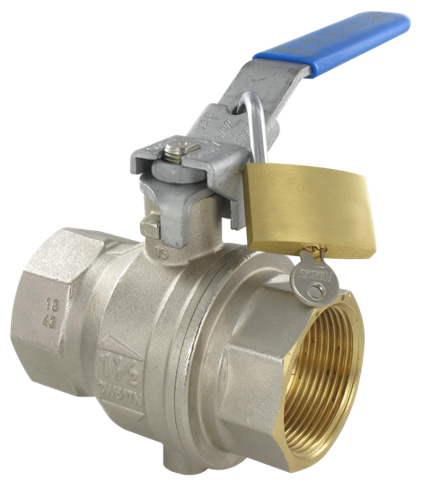Safety lockable ball valves WITH DOWNSTREAM DEPRESSURIZATION, FEMALE / FEMALE, BSP PARALLEL Fittings and quick-connect couplings