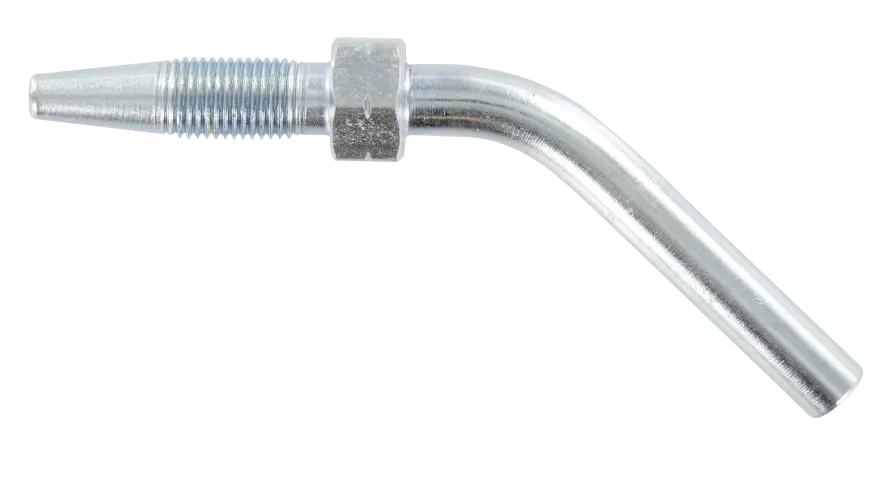 45° HOSE STUD WITHOUT CLAW GROOVE Fittings and quick-connect couplings