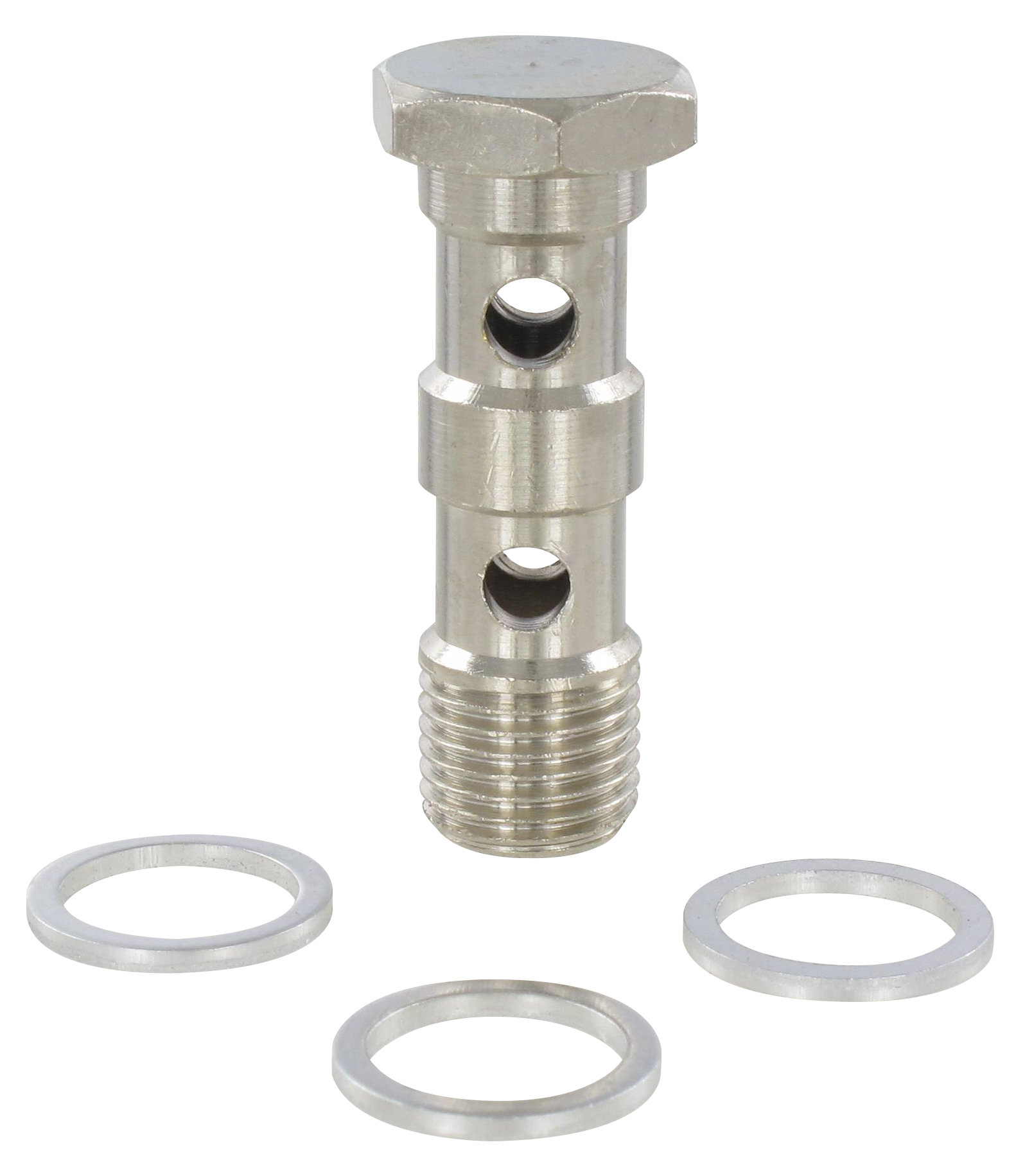 Banjo fittings DOUBLE HOLLOW BOLT COMPACT - Push-in fittings in acetalic resin