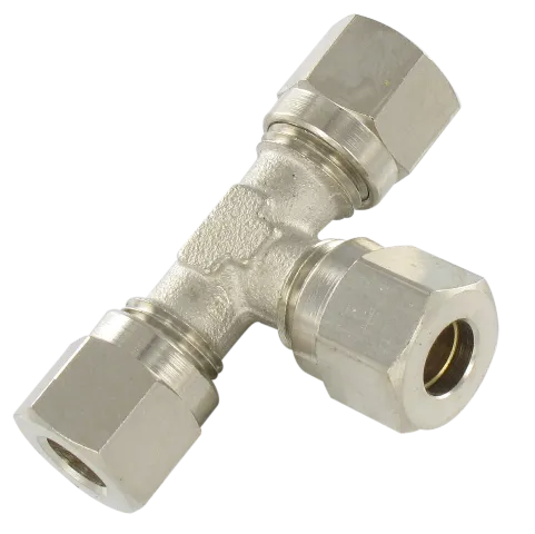 Compression fittings DIN 3861 - 3870 INTERMEDIATE T FITTING Fittings and quick-connect couplings