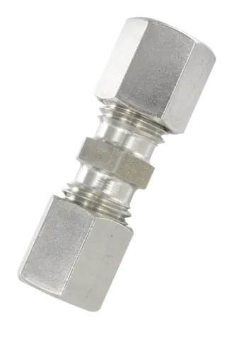 Stainless steel compression fittings DIN 2353 INTERMEDIATE STRAIGHT FITTING Fittings and quick-connect couplings