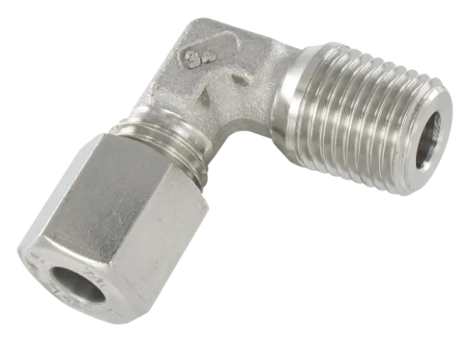 Stainless steel compression fittings DIN 2353 ELBOW MALE FITTING, TAPER Fittings and quick-connect couplings