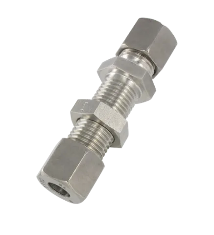 Stainless steel compression fittings DIN 2353 INTERMEDIATE BULKHEAD FITTING Fittings and quick-connect couplings
