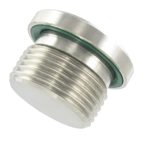 Stainless steel standard fittings MALE PLUG WITH HEXAGON EMBEDDED, PARALLEL (FKM O-RING)