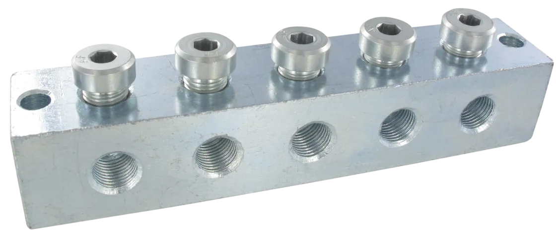 GREASING BLOCKS-T-DRILLING - M10x1 Fittings and quick-connect couplings