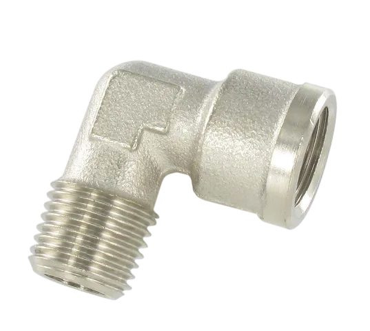 Standard fittings in nickel plated brass «light series» ELBOW FITTING M/F Fittings and quick-connect couplings