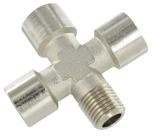 Standard fittings CROSS FITTING F/F/F/M Fittings and quick-connect couplings