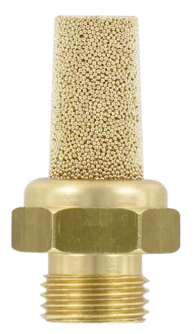 SINTERED BRONZE AIR SILENCER Fittings and quick-connect couplings