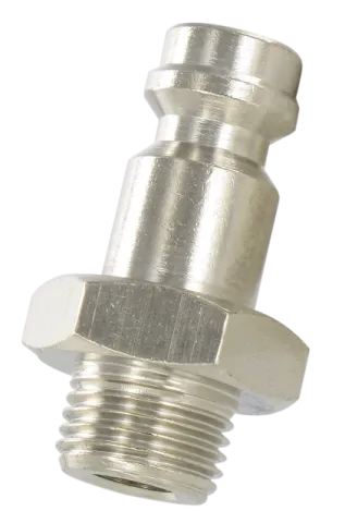 Nickel plated brass plugs DN 5 MALE PLUG Fittings and quick-connect couplings