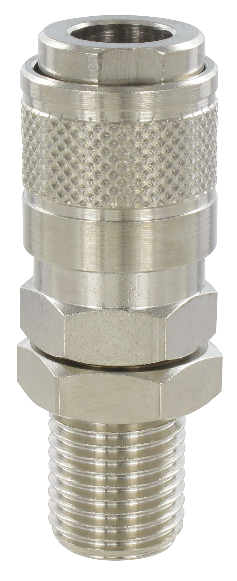 Quick-connect couplings, US-MIL standard ISO 6150 B-12 SOCKET WITH HOSE CONNECTION