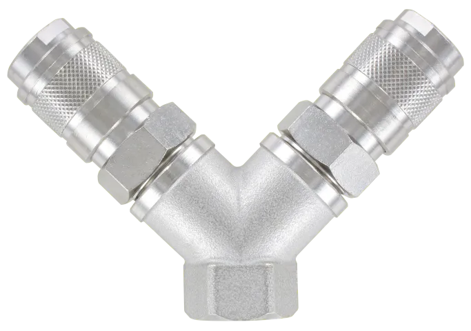2 WAYS FEMALE DISTRIBUTOR Fittings and quick-connect couplings