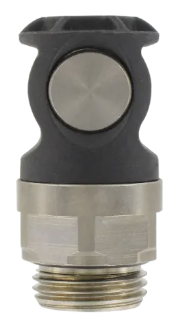 Quick-connect safety couplings, standard ISO 6150 C-10  MALE SOCKET - PARALLEL