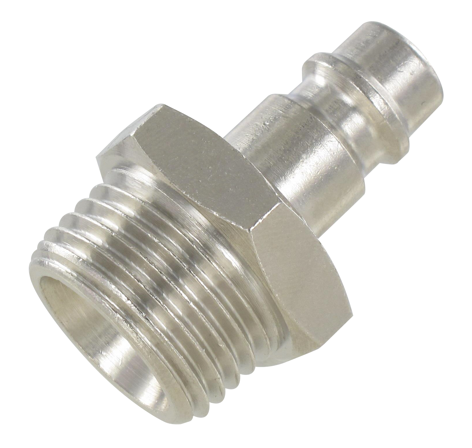 Nickel plated brass plugs EURO MALE PLUG - PARALLEL Fittings and quick-connect couplings