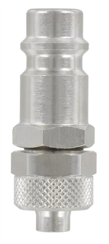 Nickel plated brass plugs EURO WITH PUSH-ON FITTING Fittings and quick-connect couplings