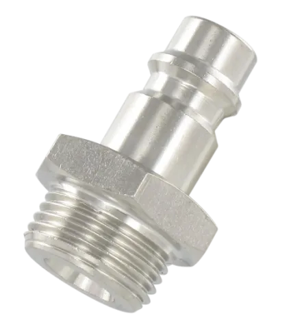 Stainless steel AISI 316 L plugs EURO MALE PLUG - PARALLEL