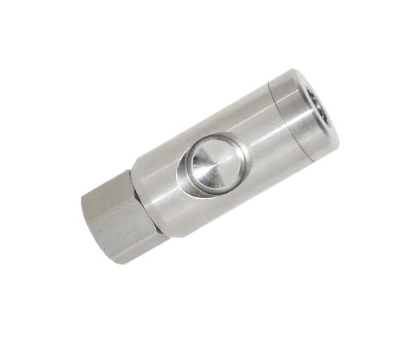 Quick-connect safety couplings, european standard FEMALE SOCKET