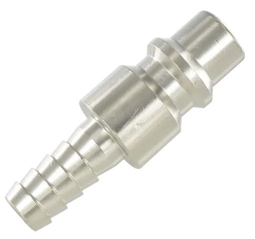 Nickel plated brass plugs ISO 6150 B-15 WITH HOSE CONNECTION Quick-connect safety couplings