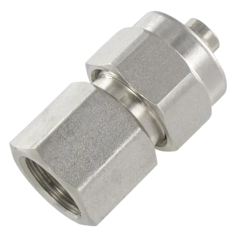 Stainless steel quick-connect fittings FEMALE STRAIGHT FITTING, BSP PARALLEL THREAD