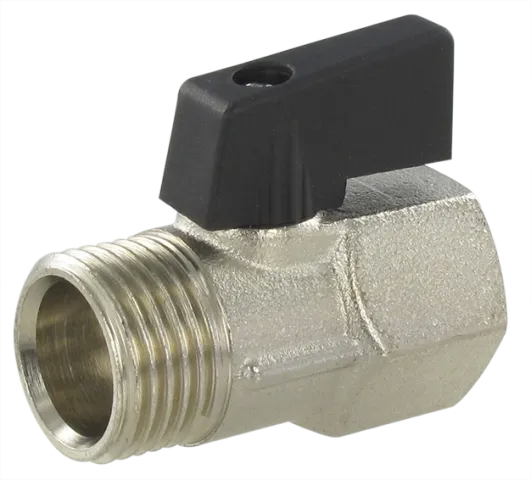 Miniature valves series BALL VALVE, WITH DOWNSTREAM DEPRESSURIZATION, MALE / FEMALE, BSP PARALLEL Fittings and quick-connect couplings