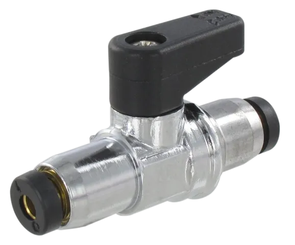 Mini ball valves WITH PUSH-IN CONNECTIONS