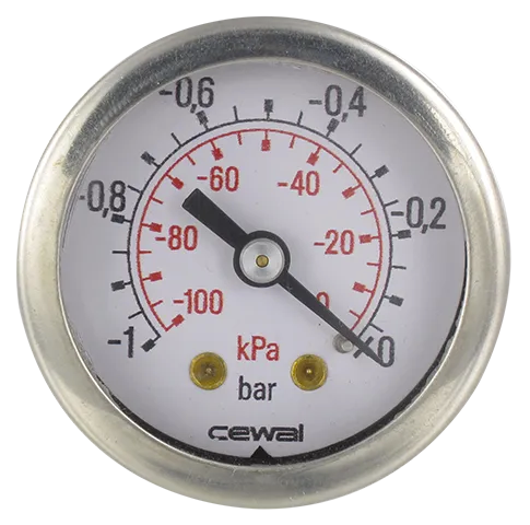 Miniature DRY PRESSURE GAUGES, STAINLESS STEEL CASING , REAR CONNECTION