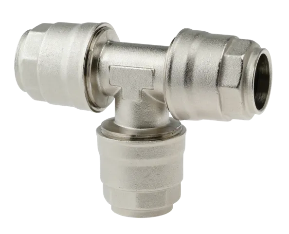 Compressed air distribution INTERMEDIATE T FITTING WITH WATER SEPARATOR
