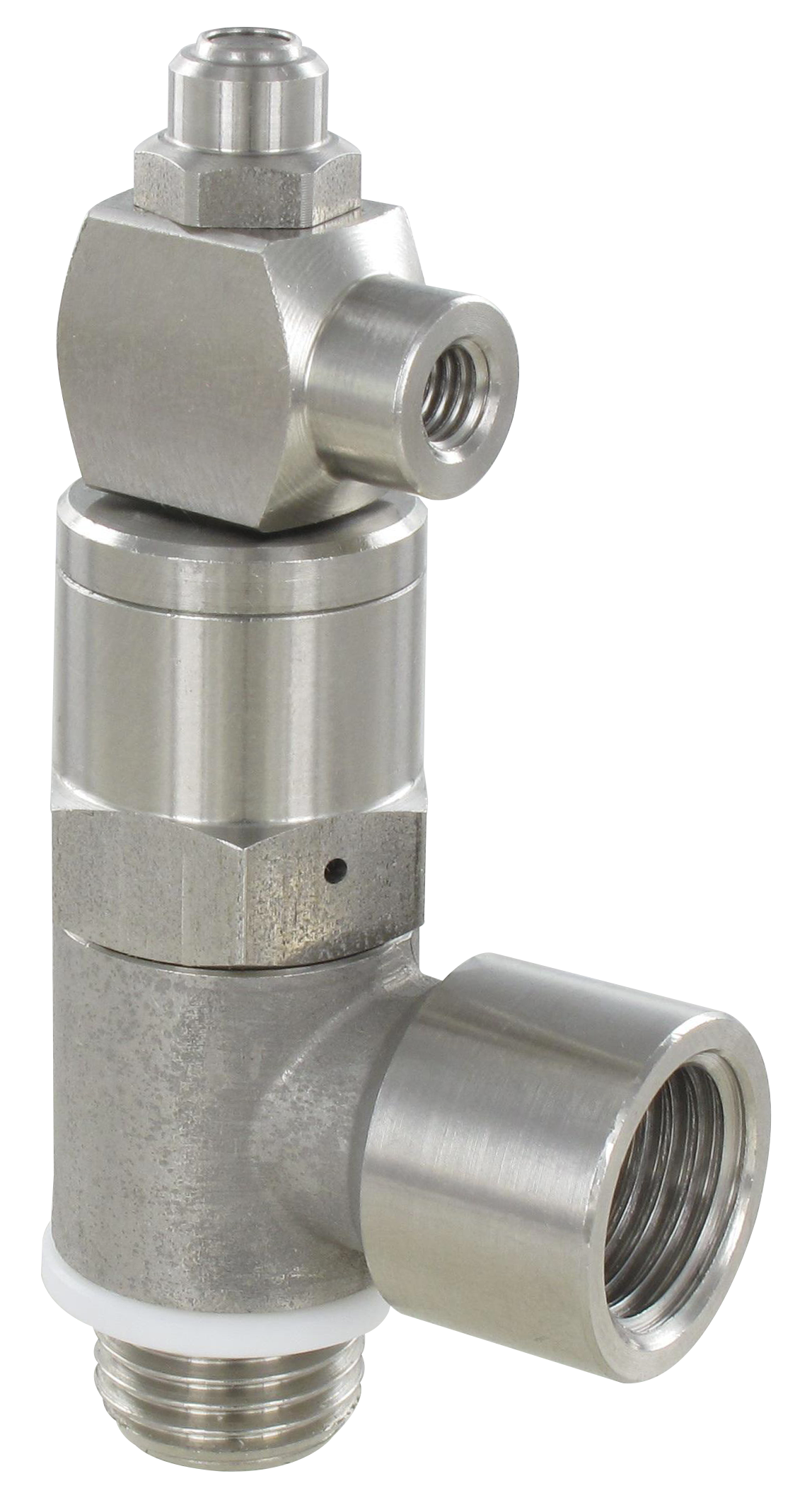 Stainless steel pilot-operated check valves Fittings and quick-connect couplings