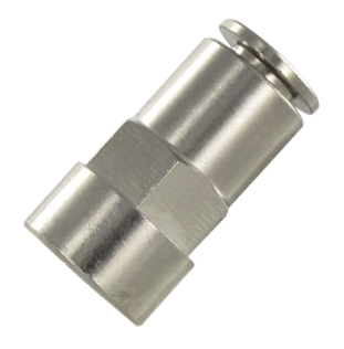 Food grade push-in fittings FEMALE STRAIGHT FITTING, PARALLEL Fittings and quick-connect couplings