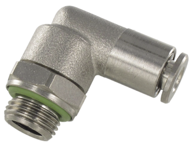 Food grade push-in fittings SWIVEL MALE ELBOW FITTING, PARALLEL Fittings and quick-connect couplings