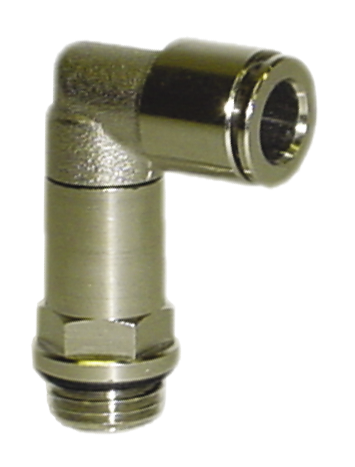 Implantation's fittings EXTENDED SWIVEL ELBOW MALE FITTING, PARALLEL Fittings and quick-connect couplings