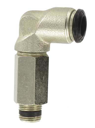 Implantation’s fittings EXTENDED SWIVEL ELBOW MALE FITTING, TAPER Fittings and quick-connect couplings