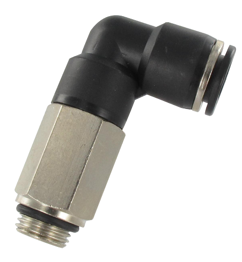 Implantation’s fittings EXTENDED SWIVEL MALE ELBOW FITTING, PARALLEL Fittings and quick-connect couplings