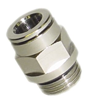 Implantation's fittings MALE STRAIGHT FITTING, PARALLEL Fittings and quick-connect couplings