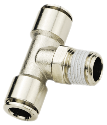 Implantation's fittings SWIVEL CENTRAL BRANCH T MALE FITTING, TAPER Fittings and quick-connect couplings