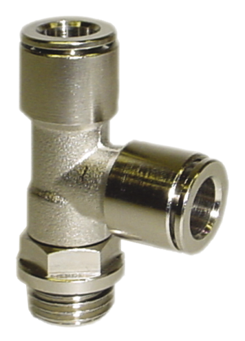 Implantation's fittings SWIVEL LATERAL MALE T FITTING, PARALLEL Fittings and quick-connect couplings