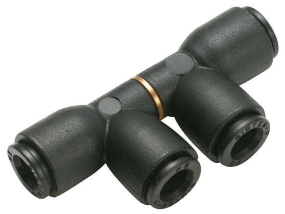 Junction’s fittings DOUBLE INTERMEDIATE SWIVEL LATERAL T FITTING COMPACT - Push-in fittings in acetalic resin