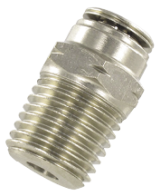 Misting push-in fittings series 400 MALE STRAIGHT FITTING, TAPER NPT / BSP PARALLEL